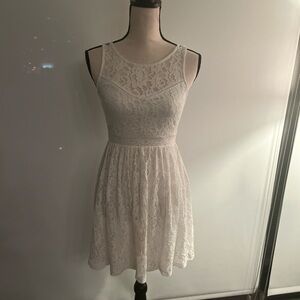 Altar'd State White Lace Mini Dress